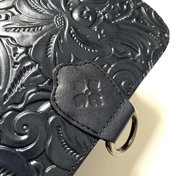 NWT Original PATRICIA NASH Ilina Flap Crossbody Bag Tooled Leather Lapis Blue - Picture 8 of 10